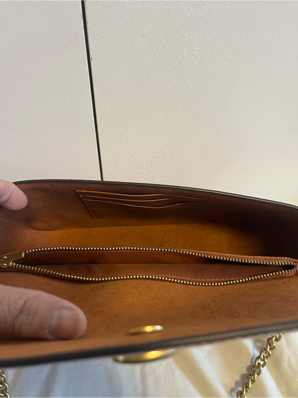 Coach Brook Flap Chain Bag 
Peach/Brass - Picture 11 of 12